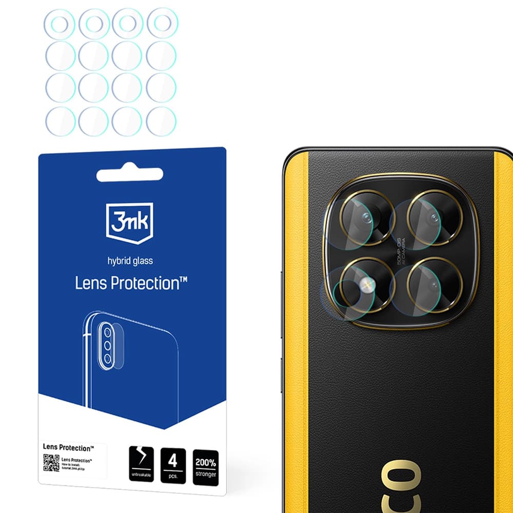 3mk Lens Protection (4 ks) Xiaomi Poco X7 průhledná - náhled 1