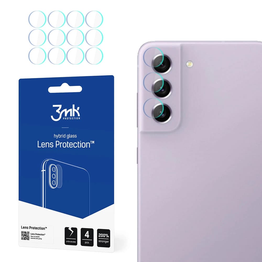 3mk Ochrana objektivu (4 ks) Samsung Galaxy S21 FE 5G Čirá - náhled 1