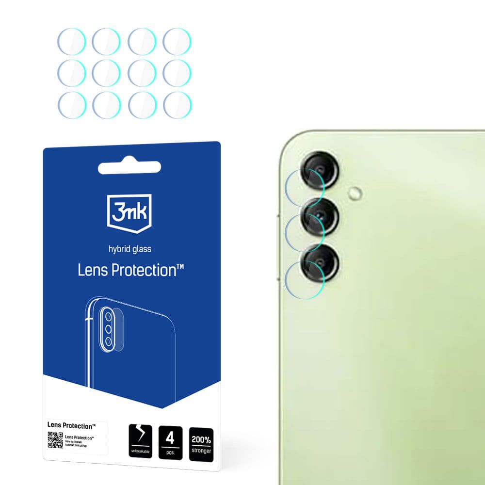 3mk Lens Protection 4 ks Samsung Galaxy A14 4G A14 5G průhledný - náhled 1