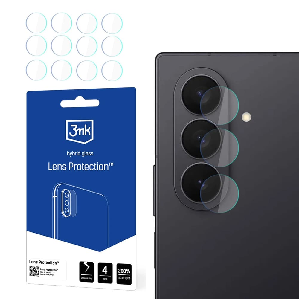 3mk Lens Protection (4 ks) Samsung Galaxy Z Fold7 průhledná - náhled 1