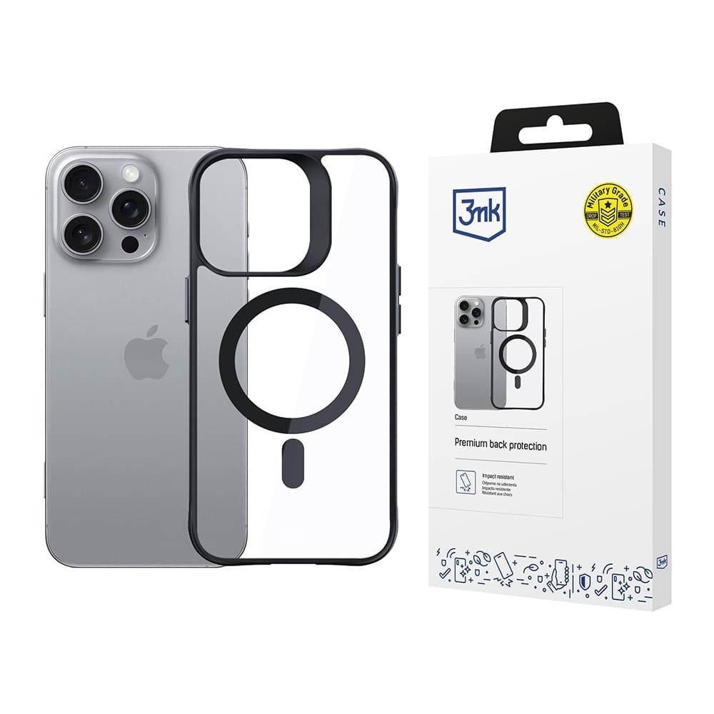 3mk Satin Armor MagCase iPhone 16 Pro Průhledný - náhled 1