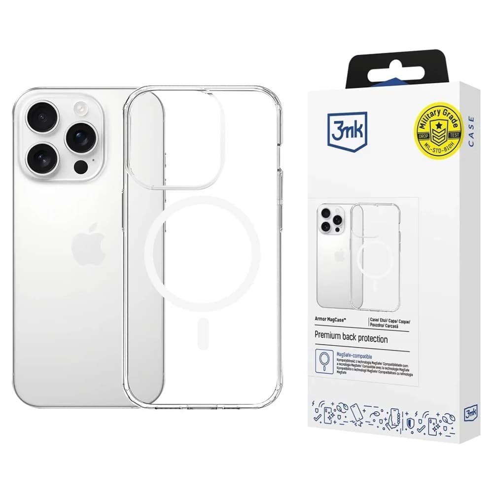 3mk Armor MagCase pro iPhone 16 Pro Max průhledný - náhled 1
