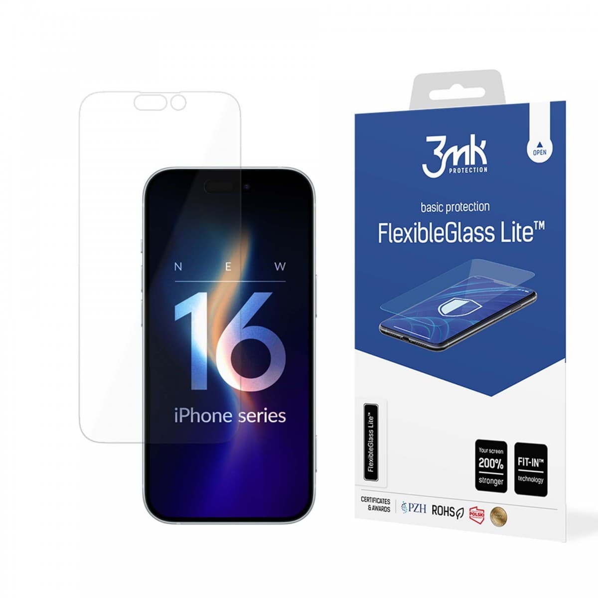 3mk FlexibleGlass Lite iPhone 16 Pro průhledný - náhled 1