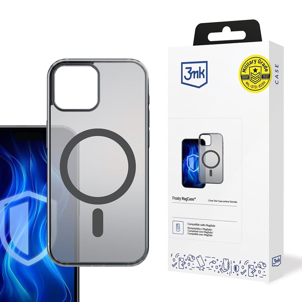 3mk Frosty MagCase pro iPhone 15 černý - náhled 1