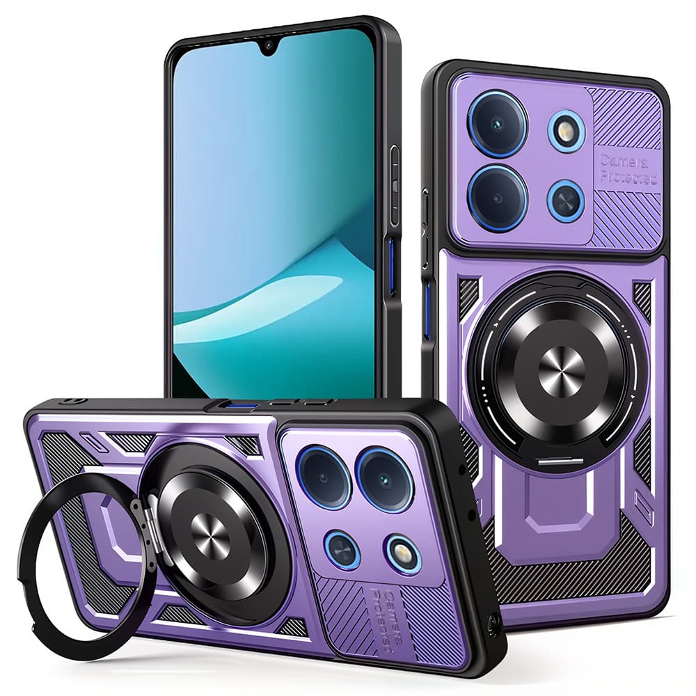 Techsuit RuggedCam pro Xiaomi Redmi 15C 4G / 5G fialová