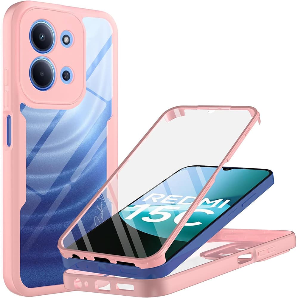 Techsuit ColorVerse 360 Series + Ochranná fólie Xiaomi Redmi 15C 4G/5G Růžová - náhled 1