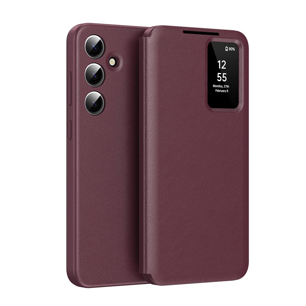 Techsuit SmartView Series pro Samsung Galaxy S25 FE červená - náhled 1