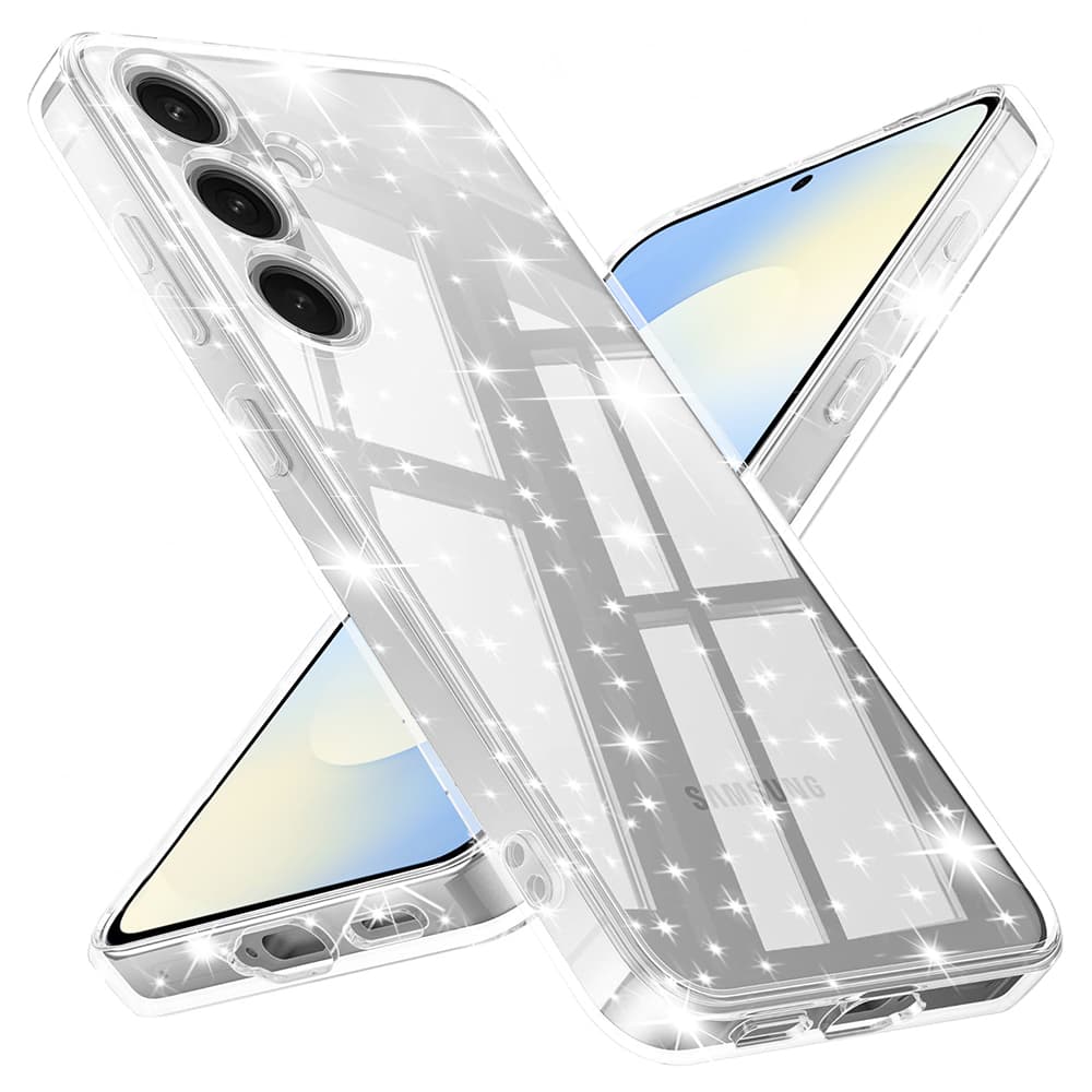 Techsuit SparkleSkin Series pro Samsung Galaxy S25 FE průhledný obal - náhled 1