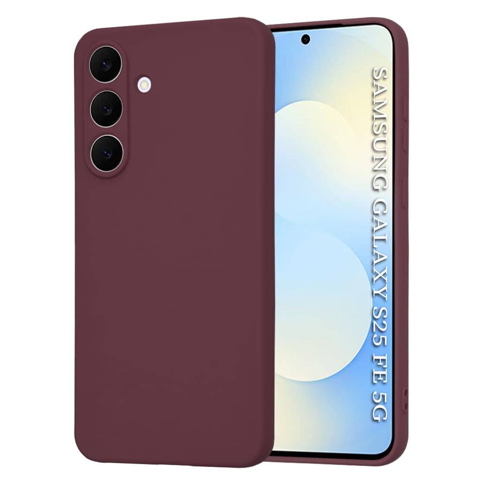 Techsuit SoftFlex pro Samsung Galaxy S25 FE švestkově červený - náhled 1