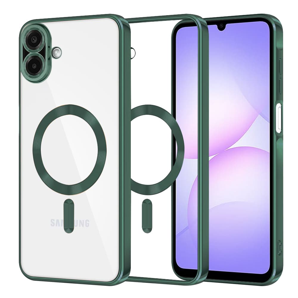 Techsuit Luxury Crystal MagSafe pro Samsung Galaxy A07 4G tmavě zelená - náhled 1