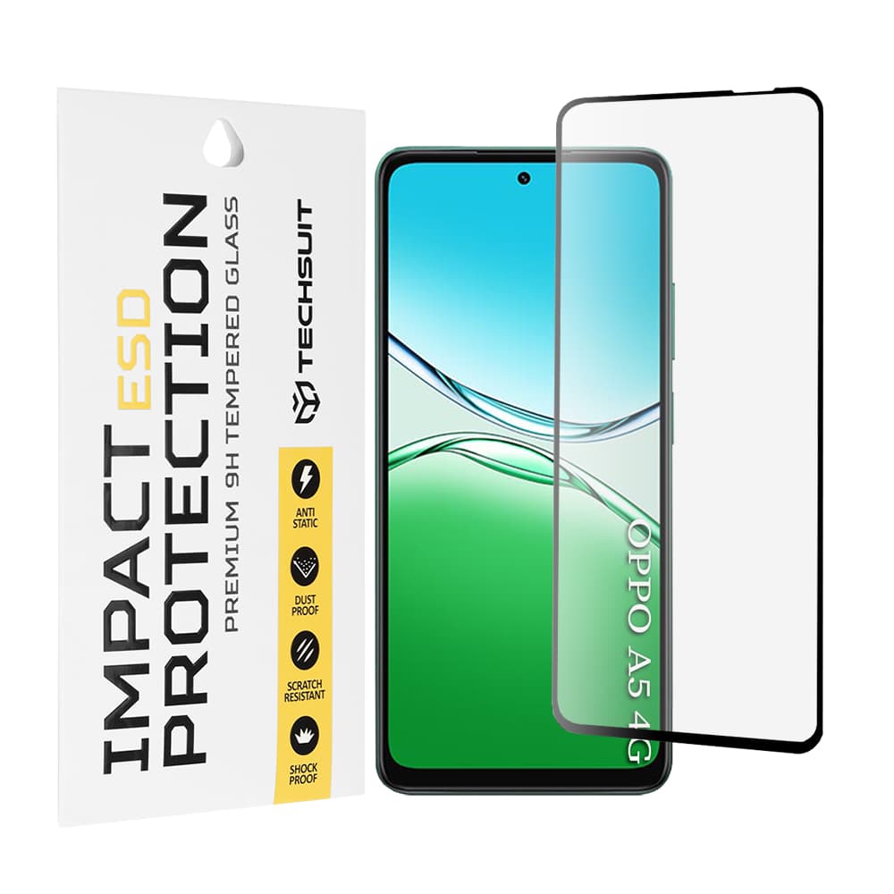 Techsuit ESD sklo pro Oppo A5 4G A5 5G černé - náhled 1