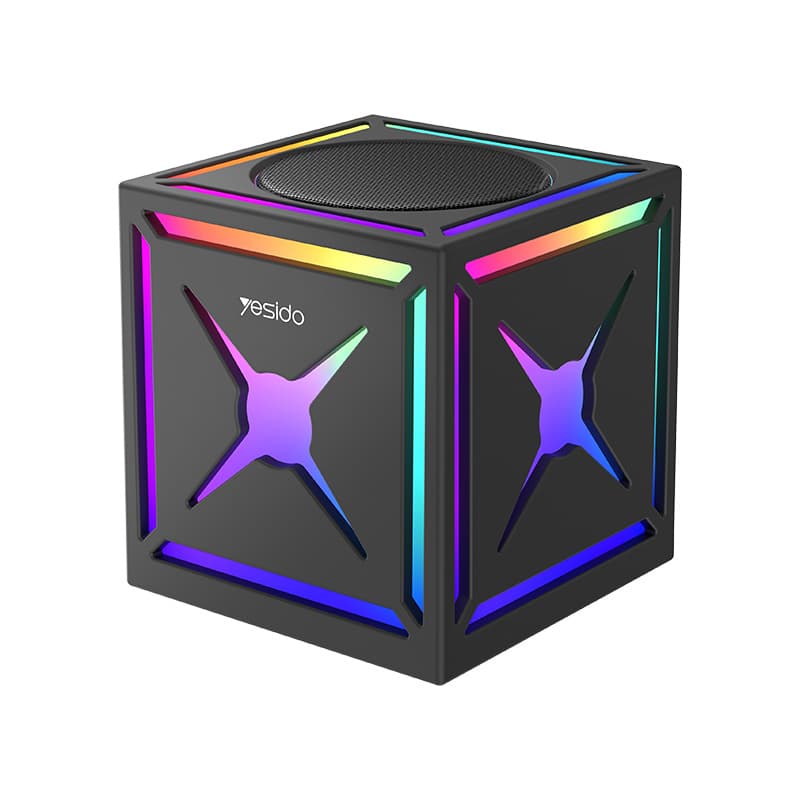 Yesido Přenosný Bezdrátový Reproduktor YSW34 Bluetooth V5.3 TWS 500mAh RGB Světla Černý - náhled 1
