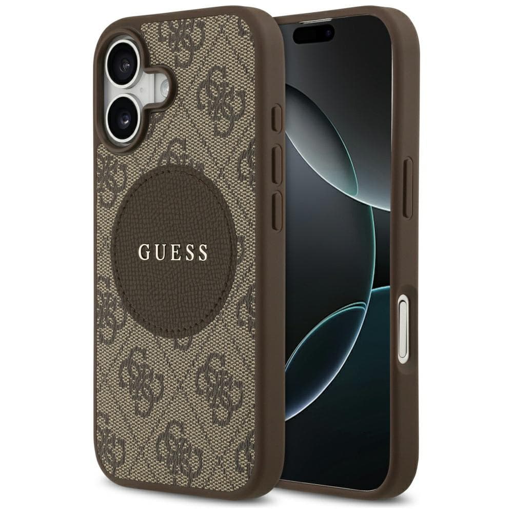 Guess 4G Circle Classic Logo MagSafe iPhone 17 Hnědá - náhled 1