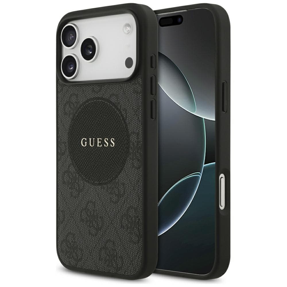 Guess 4G Circle Classic Logo MagSafe iPhone 17 Pro černá - náhled 1