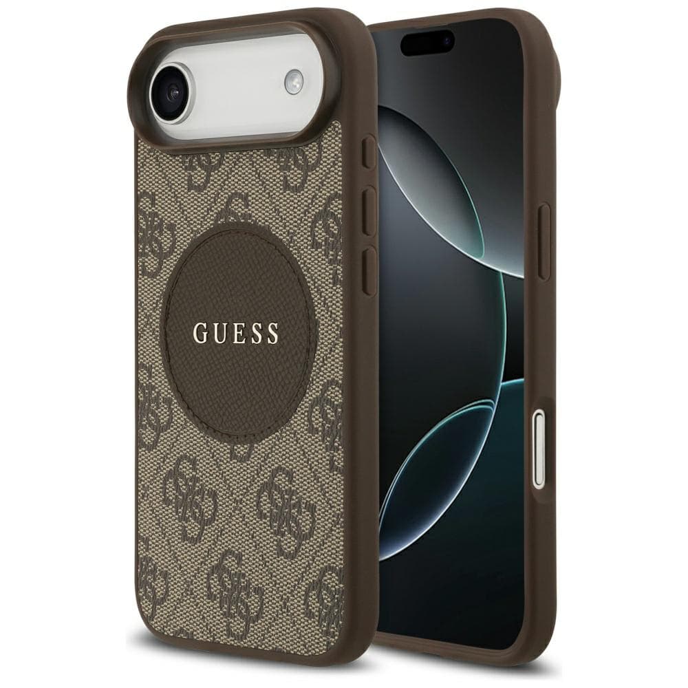 Guess 4G Circle Classic Logo MagSafe iPhone 17 Air Hnědá - náhled 1