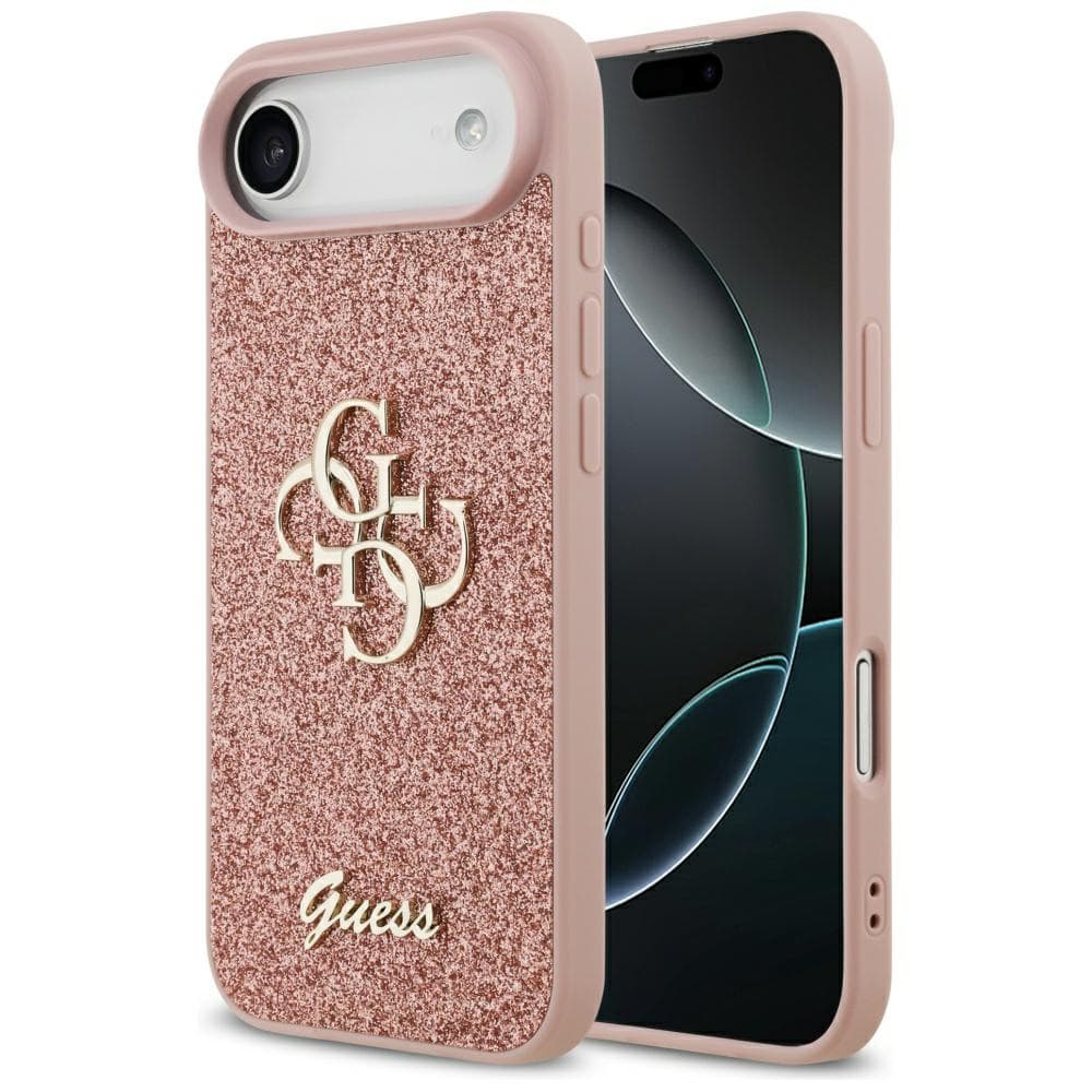 Guess Fixed Glitter Big 4G GUHCP17MHG4SGP iPhone 17 Air růžová - náhled 1