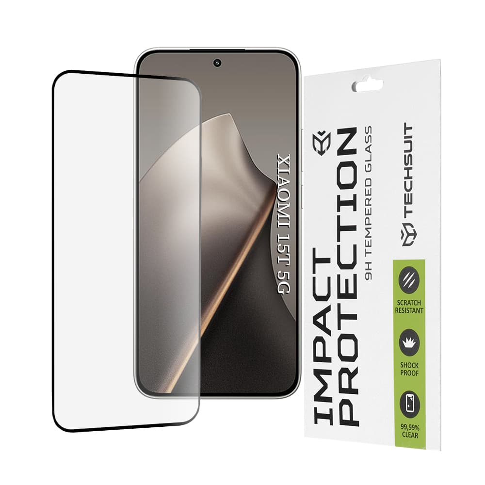 Ochranné sklo Techsuit 111D pro Xiaomi 15T černé - náhled 1