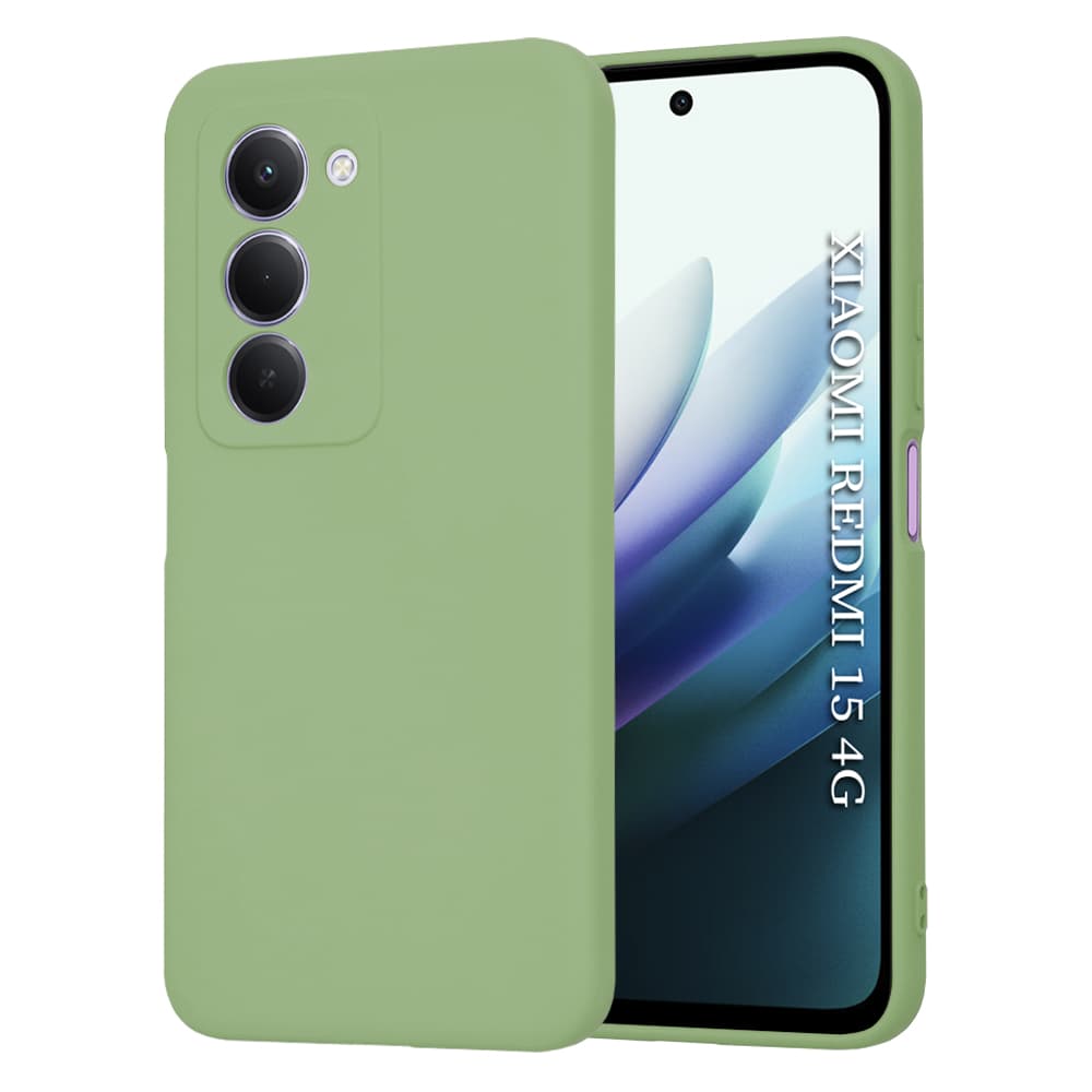 Techsuit SoftFlex pro Xiaomi Redmi 15 4G / Redmi 15 5G mátově zelený - náhled 1