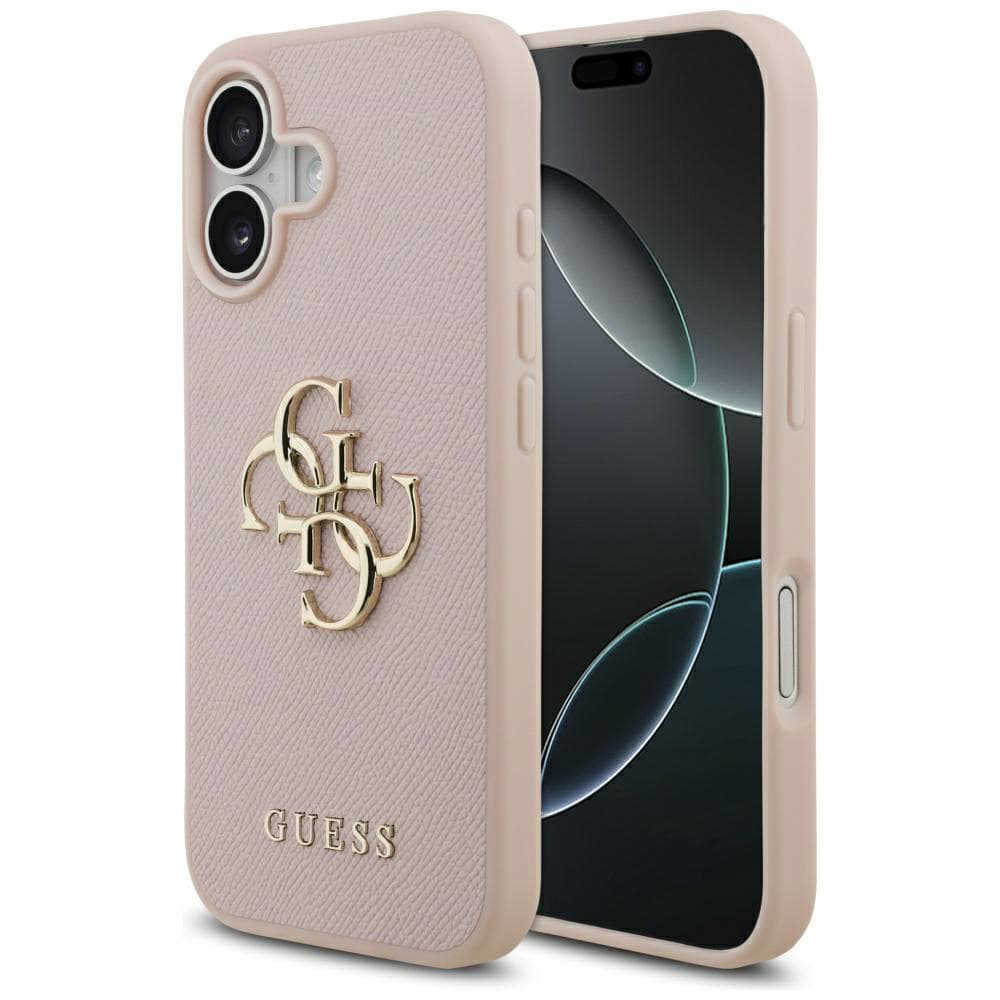 Guess Hardcase 4G Grained Big and Classic Logo iPhone 17 růžová - náhled 1