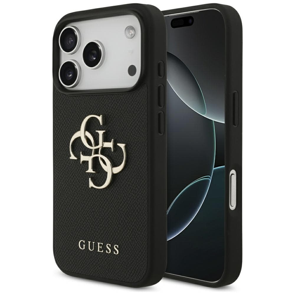 Guess Hardcase 4G Grained Big and Classic Logo iPhone 17 Pro černá - náhled 1