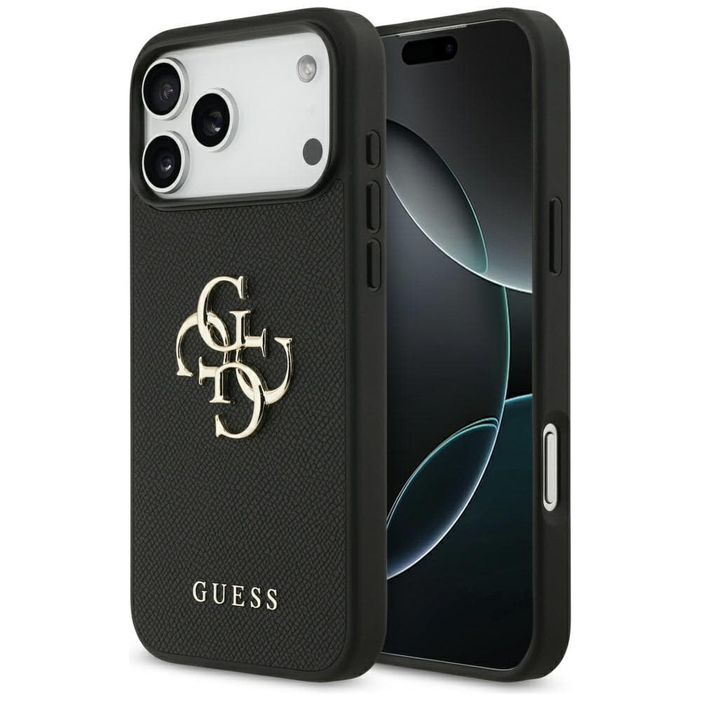 Guess Hardcase 4G Grained Big and Classic Logo iPhone 17 Pro Max černá - náhled 1