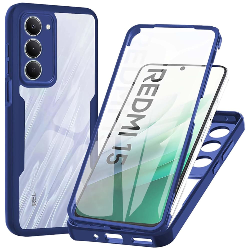 Techsuit ColorVerse 360 Series Ochranné sklo Xiaomi Redmi 15 4G/5G Modrá - náhled 1