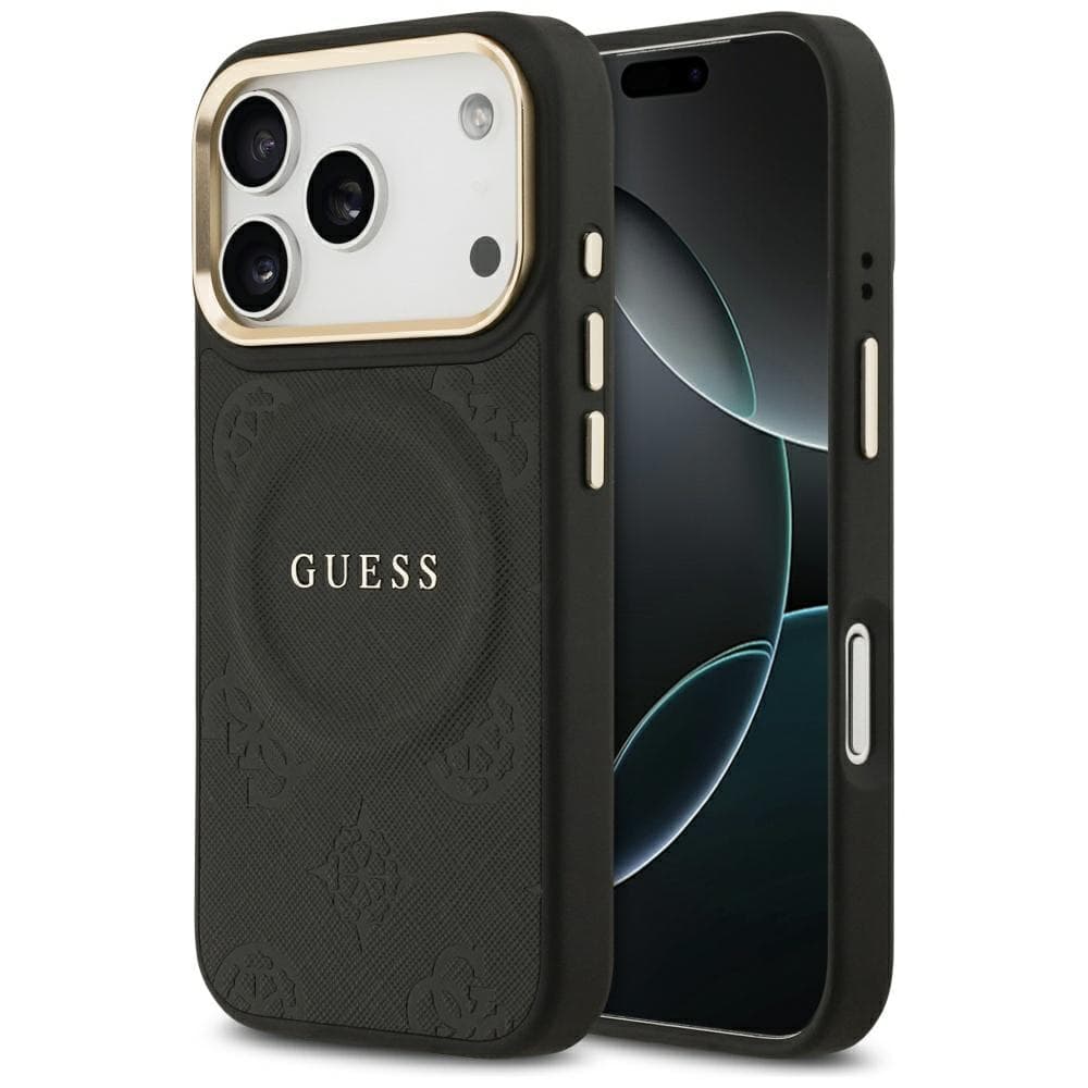 Guess Peony Hot Stamp MagSafe GUHMP17LPSAMSECK iPhone 17 Pro černá - náhled 1