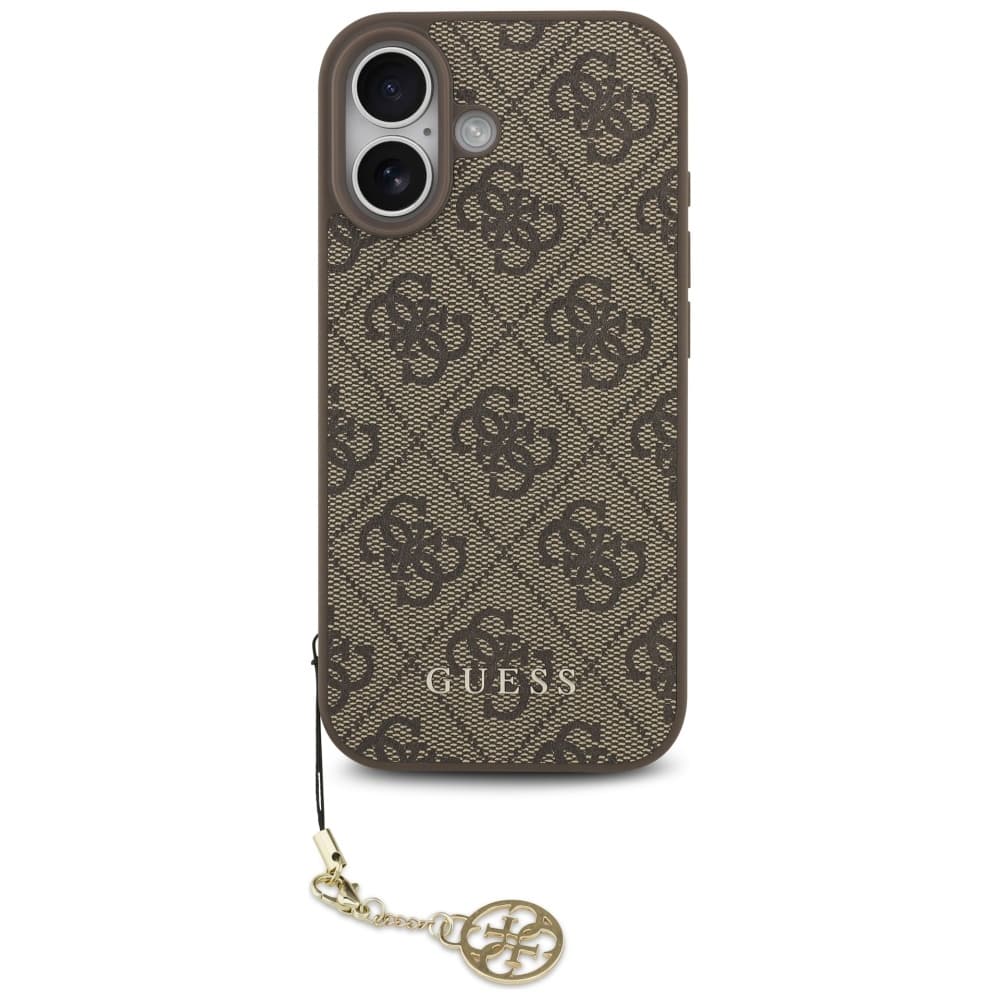 Guess Hardcase 4G Charm Cradle MagSafe iPhone 17 Hnědá - náhled 1