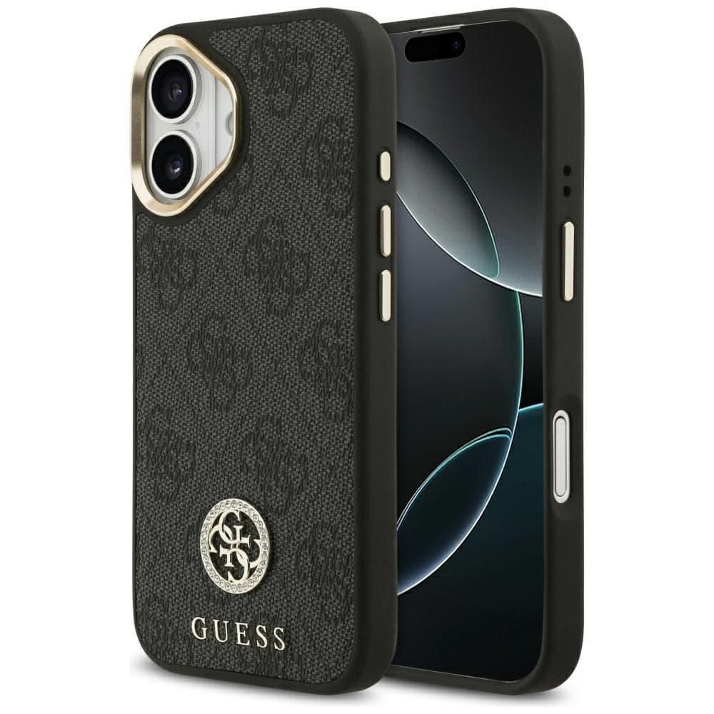 Guess Hardcase 4G Strass Logo MagSafe iPhone 17 černá - náhled 1