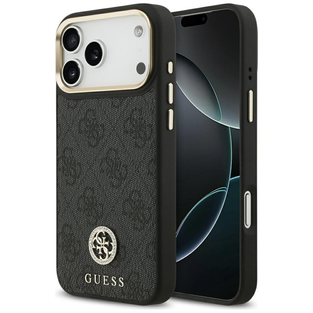 Guess Hardcase 4G Strass Logo MagSafe iPhone 17 Pro Max černý - náhled 1