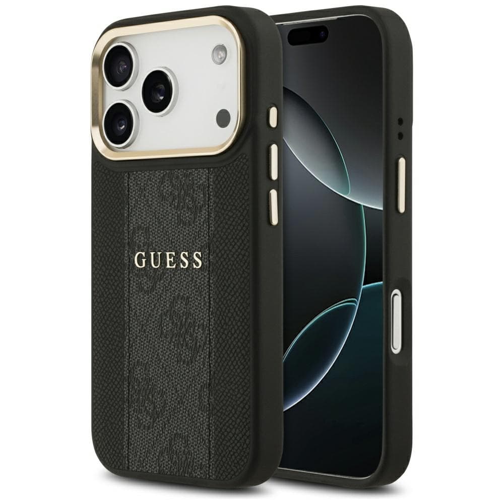 Guess Hardcase 4G Stripe MagSafe iPhone 17 Pro černý - náhled 1