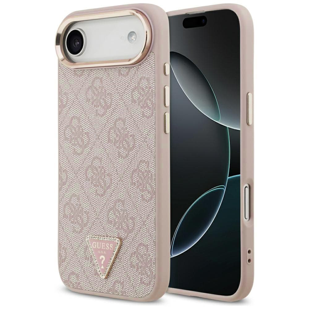 Guess Hardcase 4G Triangle Logo MagSafe iPhone 17 Air růžová - náhled 1