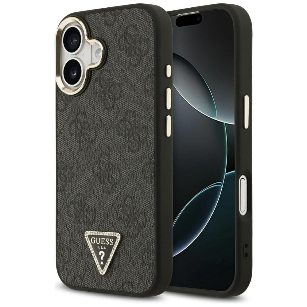 Guess Hardcase 4G Triangle Logo MagSafe iPhone 17 černý - náhled 1