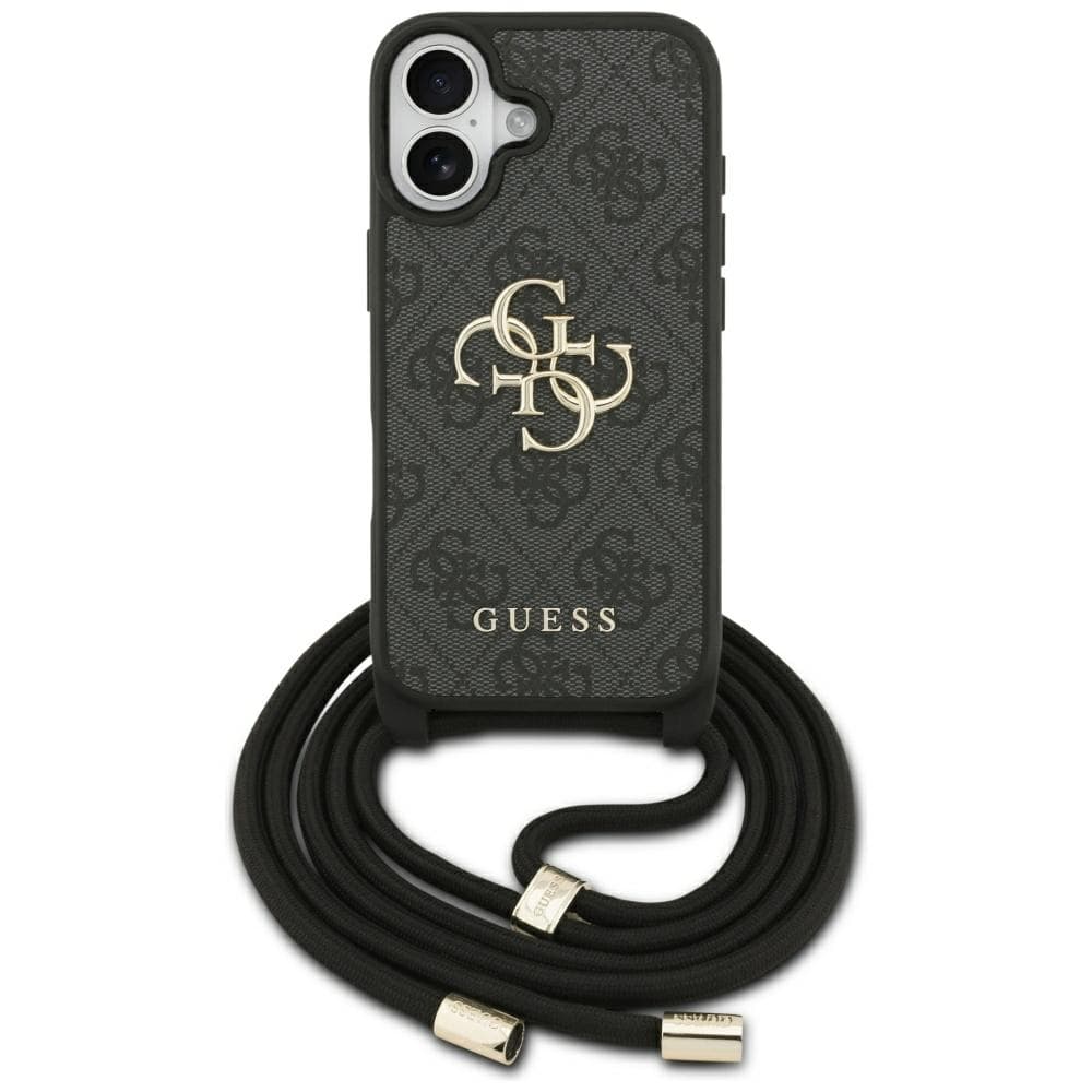 Guess Hardcase 4G CBDY Big Logo s popruhem iPhone 17 černá - náhled 1