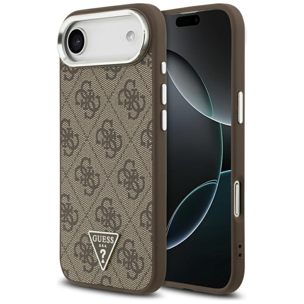 Guess Hardcase 4G Triangle Logo MagSafe iPhone 17 Air hnědý - náhled 1
