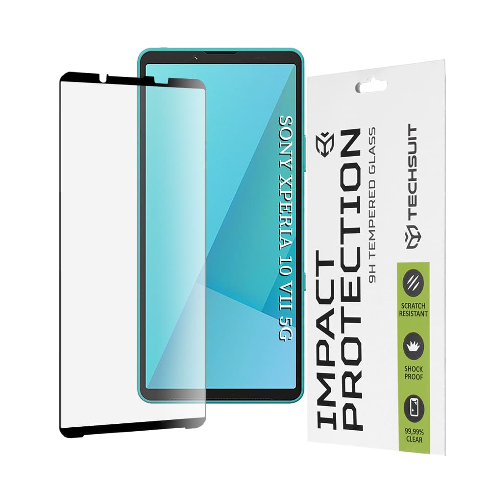 Ochranné sklo Techsuit 111D pro Sony Xperia 10 VII černé - náhled 1