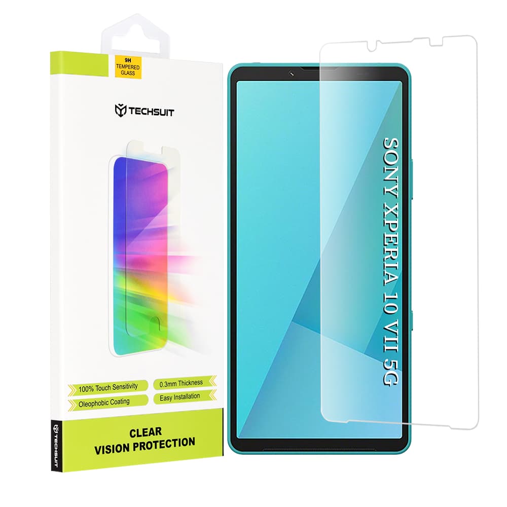 Techsuit Clear Vision Glass pro Sony Xperia 10 VII průhledný - náhled 1