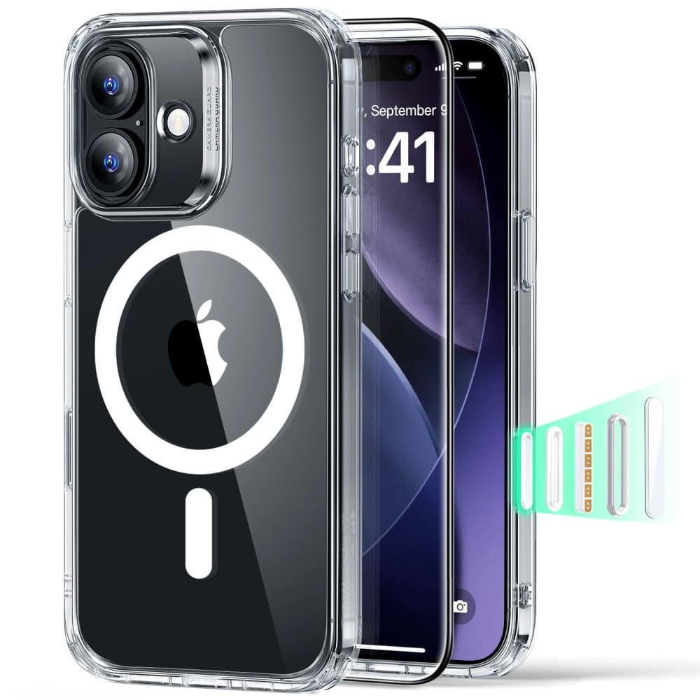 ESR Classic Hybrid HaloLock s ochranou displeje iPhone 17 průhledný - náhled 1