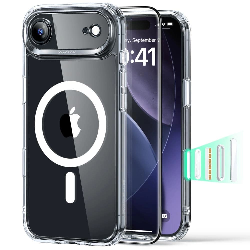 ESR Classic Hybrid HaloLock s ochranným sklem iPhone 17 Air průhledný - náhled 1