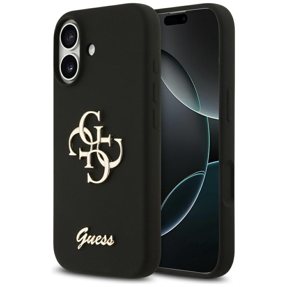 Guess Silicone Big 4G Script GUHCP17SSC4GSMK iPhone 17 černá - náhled 1