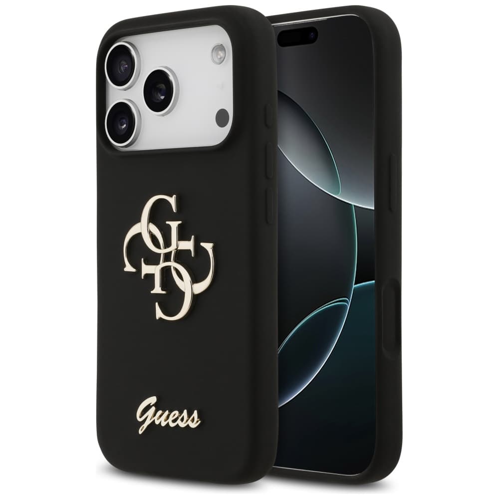 Guess Silicone Big 4G Script GUHCP17LSC4GSMK iPhone 17 Pro černá - náhled 1