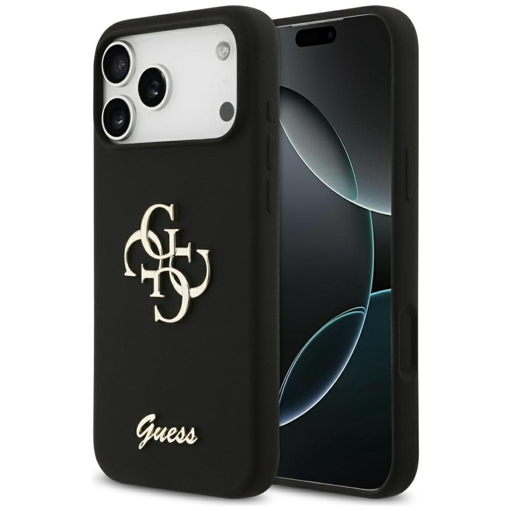 Guess Silicone Big 4G Script GUHCP17XSC4GSMK iPhone 17 Pro Max černá - náhled 1
