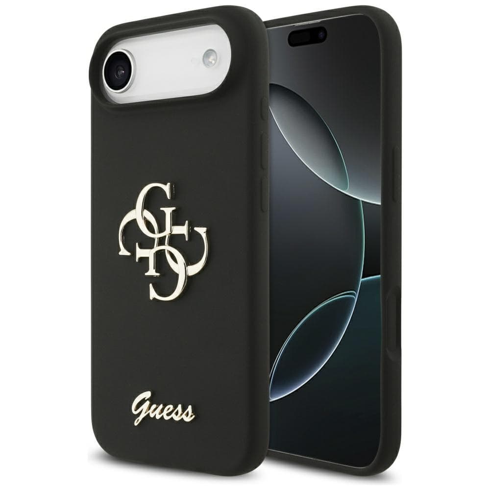 Guess Silicone Big 4G Script GUHCP17MSC4GSMK iPhone 17 Air černá - náhled 1
