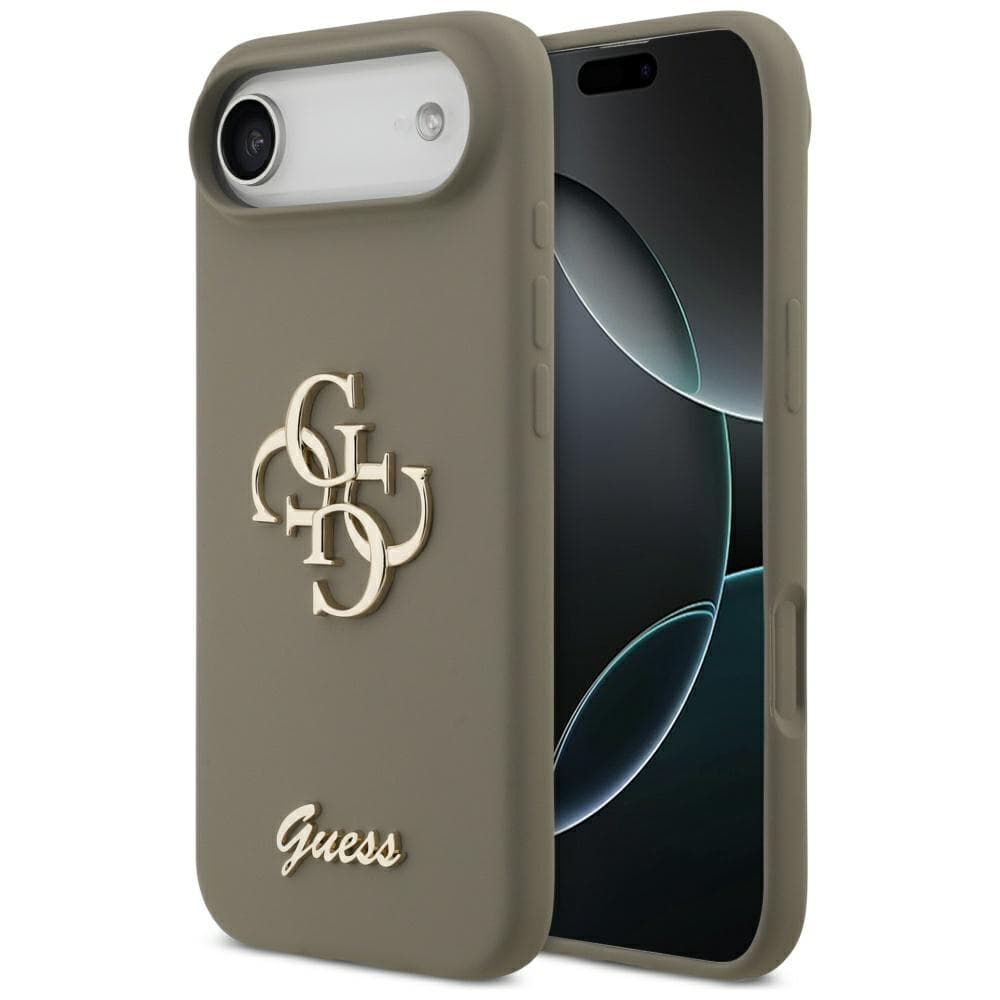 Guess - Silicone Big 4G Script - iPhone 17 Air - hnědá - náhled 1