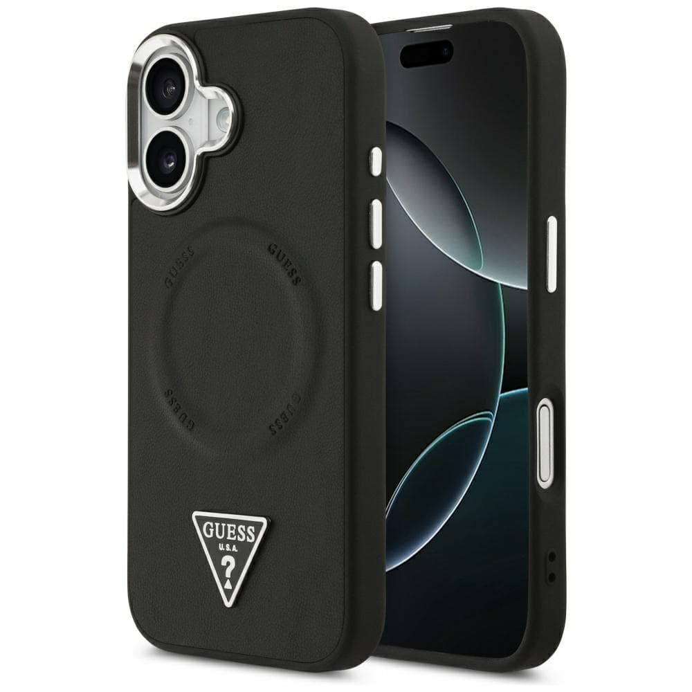 Guess Hardcase Triangle Logo MagSafe iPhone 17 Černá - náhled 1