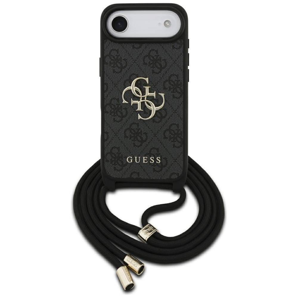 Guess Crossbody Cord 4G Big Logo iPhone 17 Air Černá - náhled 1