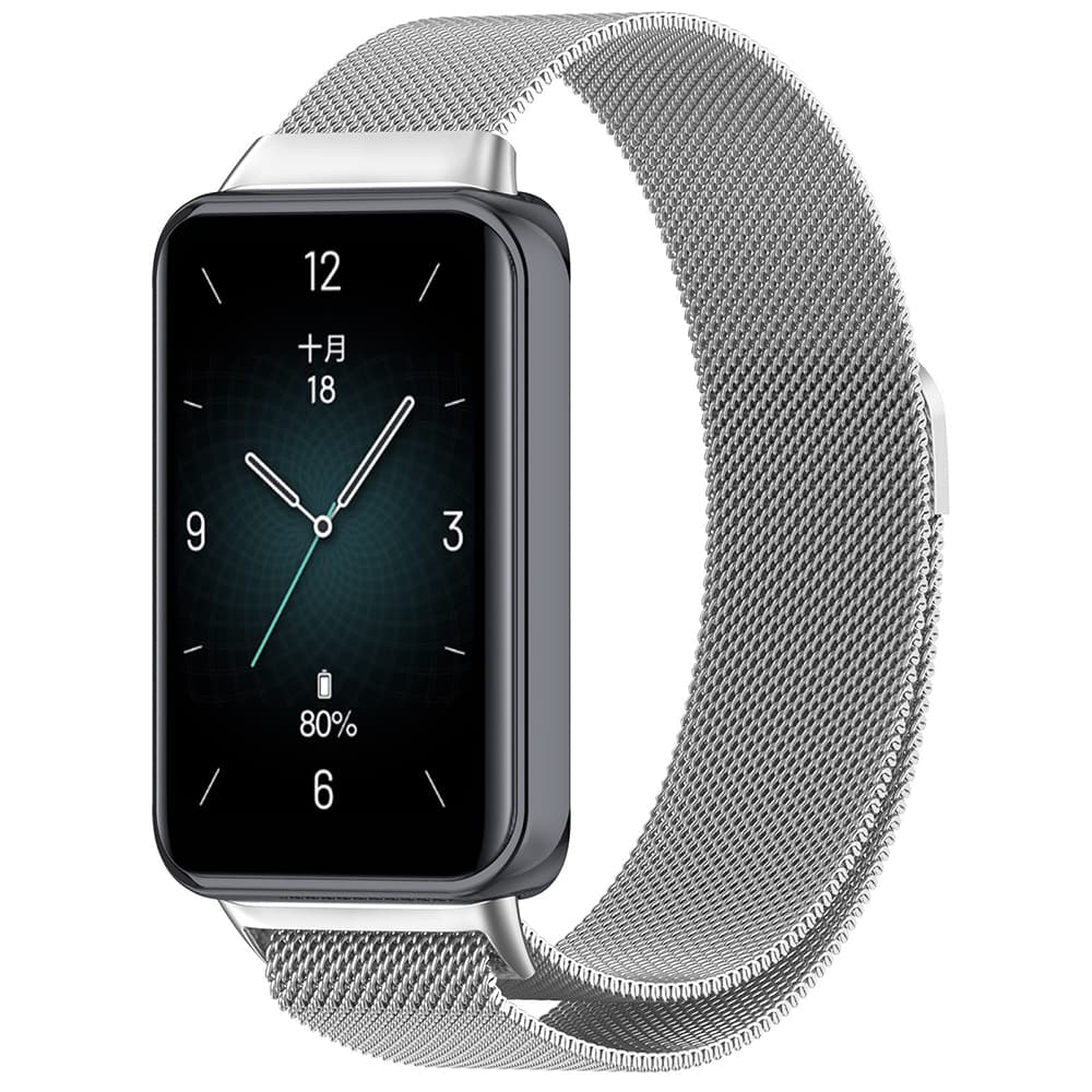 Řemínek k hodinkám Techsuit Honor Band 9 stříbrný