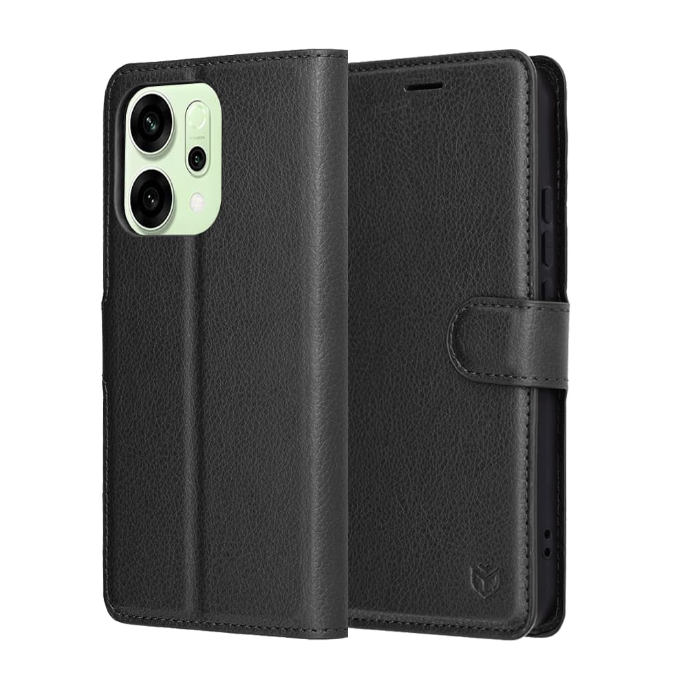 Pouzdro Techsuit Leather Folio pro Oppo Reno14 černé - náhled 1