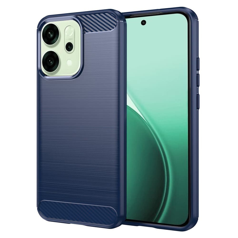 Techsuit Carbon Silicone pro Oppo Reno14 modrá - náhled 1