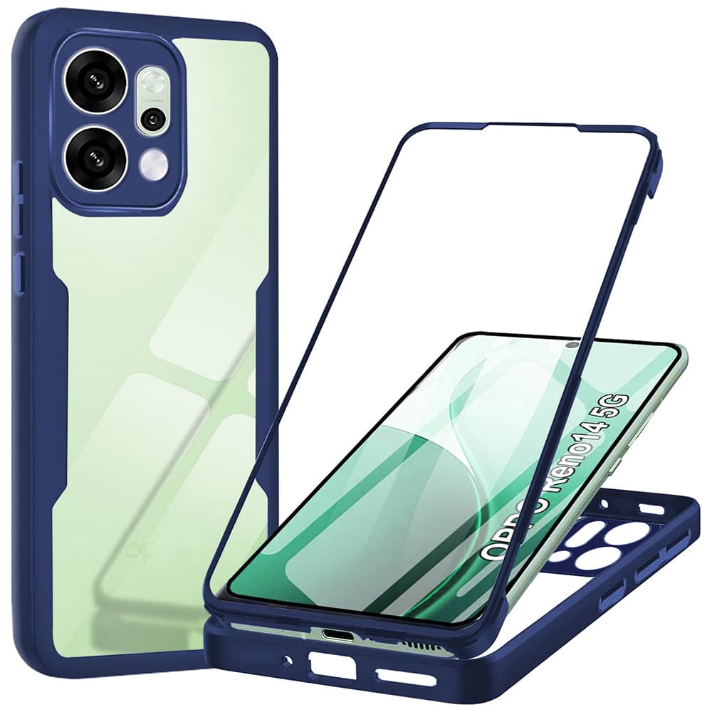 Techsuit ColorVerse 360 Series + Ochranné sklo Oppo Reno14 Modrá - náhled 1